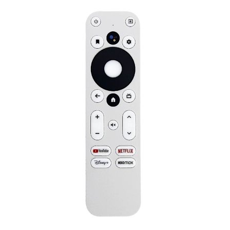 Fjärrkontroll för röststyrning / Km2 för Km2 för Android TV-box med röststyrning (vit)