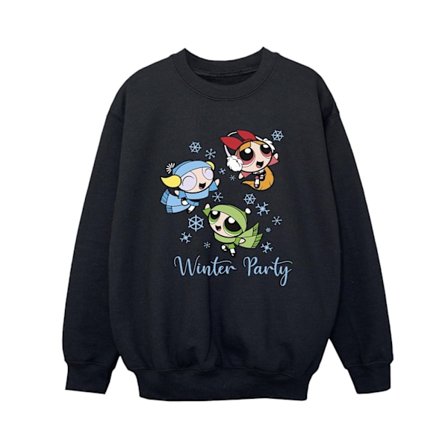 Powerpuff Girls Boys Girls Vinterfest Sweatshirt 7-8 År