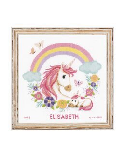 Broderikit Billede Smuk enhjørning - Vervaco