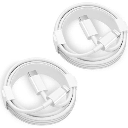 IPhone 20W hurtigladerkabel 2-pakning USB-C til Lightning-kabel (2m) Hurtiglading - Perfekt