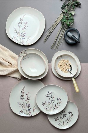 Hermia - Middagssæt (12 dele) Sela - Flerfarvet - Servicesæt - Fra Homeroom