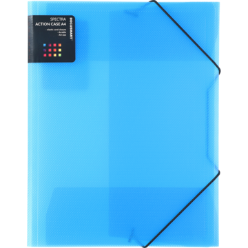 MAPPE PLAST A4 BLÅ 3-KLAFF