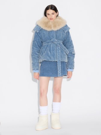 Holzweiler - Steilia Corduroy Jacket - Light Blue Mix - Womens - Small