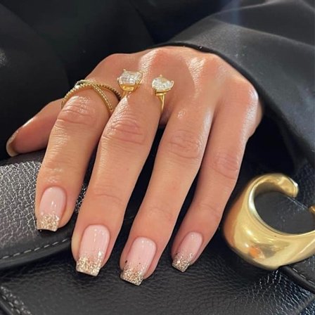 Franska Fake Nails False Nail Press på naglar