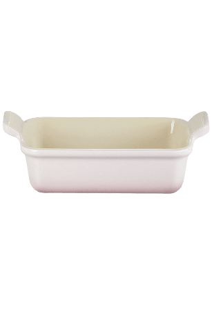 Le Creuset Signature Stengods Heritage Rektangulärt Fat 19Cm Shell Pink Ugnsformar Unisex Rosa 19 CM