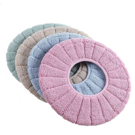 Toalettstolsskydd Retractable Toalettkuddematta Mjuk Tvättbar Toalettstolsskydd Tvättbar Passar de flesta toaletter 4 st(Grön)