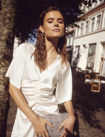 Noella Soli Dress - Cream - XXL