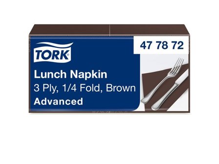TORK Servett Lunch Mjuk 3-lags brun 150/fp - Lyreco - Kök och servering - Servetter och dukar - Servett - 3-lagers