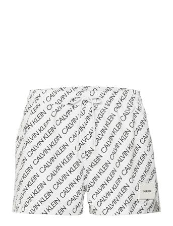 Short Drawstring-Print Patterned Calvin Klein