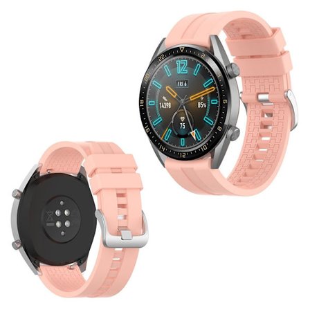 Huawei Watch GT klockarmband i slitstark silikon - Rosa