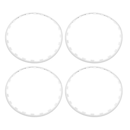 4 stk. Fælgbeskyttelsesring Stilfuld Robust Fælgkant Trim Beskyttelsesring til 19 Tommer Hjul Udskiftning til Tesla Model Y Hvid