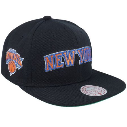 Mitchell & Ness - NBA Svart snapback Keps - New York Knicks Triple Play Black Snapback @ Hatstore
