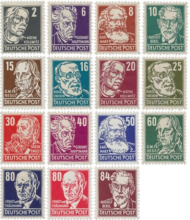 Østtyskland/DDR 1952 - MICHEL 327/341 - Postfrisk