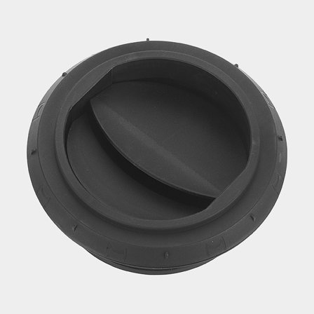 Udstødning Webasto, 90 mm, lukke- & drejbar, plast, sort, passer til Webasto Air Top Evo 40 & 55