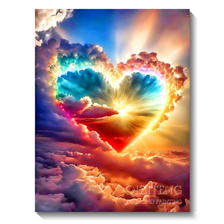 5D Diy Diamantbroderi Full Square / Round Diamantmålning Kits Strand Landskap Mosaic Rhinestone Pussel Dekoration FDX2513 40x50cm Round