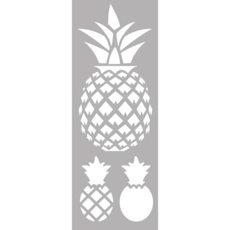 Kaavain 15 x 40 cm Ananas - Creative siemen {väri}