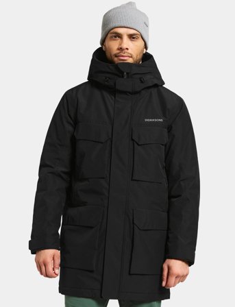 Didriksons Drew Usx Parka 8 - Black - S