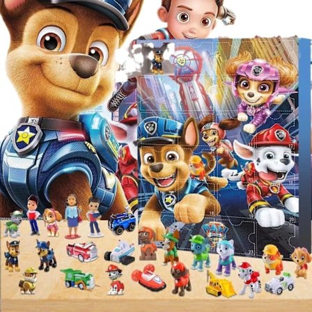 Paw Patrol Julkalender - Lås upp superöverraskningspresentaskar varje dag