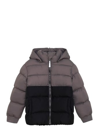 Minymo Quilted Jacket Colorblock - Grey - 128