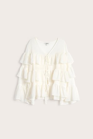 Kappahl | Volangblus | Offwhite