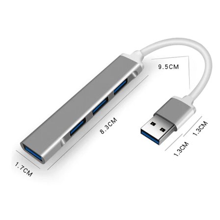 (pow yeah!)Mini-keskittimen laajennus telakka USB 3.0 HUB-jakaja en-till-fyra USB-laajennustelakka