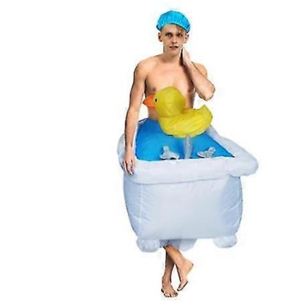 Fantastisk Cool Badekar Oppustelig Kostume kompatibel til Voksen Sjove Cosplay Kostumer Kvinder Mænd Fest Optræden Tøj Dragt
