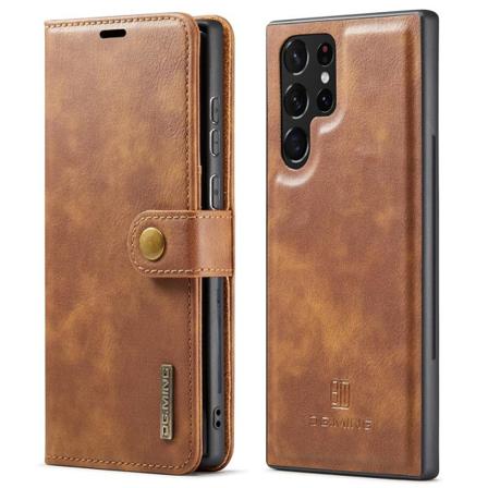 Dg.ming Samsung Galaxy S22 Ultra 2in1 Magnet Fodral / Skal Brun