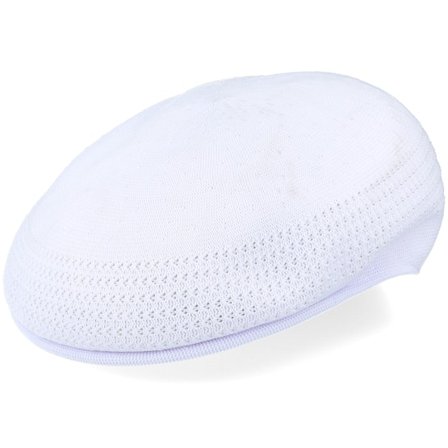 Kangol - Wit flatcap Cap - Tropic 504 Ventair White Flat Cap @ Hatstore
