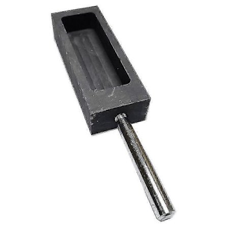 Kulta- ja hopeagrafiittiharkkomuotti upokas (1kg)