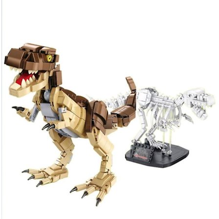 Jurassic Park T. rex Rampage Building Blocks Dinosaur Toys