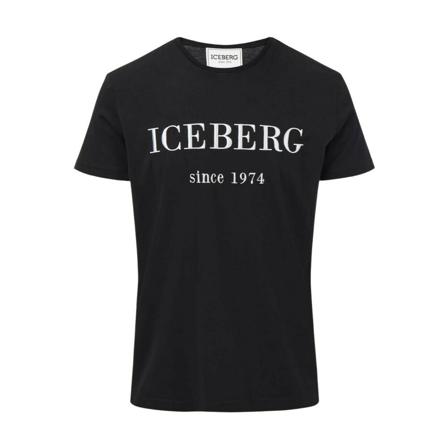 Iceberg T-Shirts Sort, Herre, Størrelse: 3XL