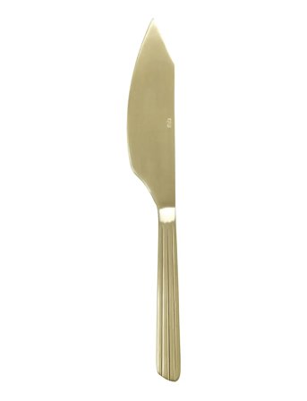 Aida Raw Cutlery Cake Knife Champagne Gold Coloured Coating 1 Pcs. In Giftbox - Gold - ONE SIZE