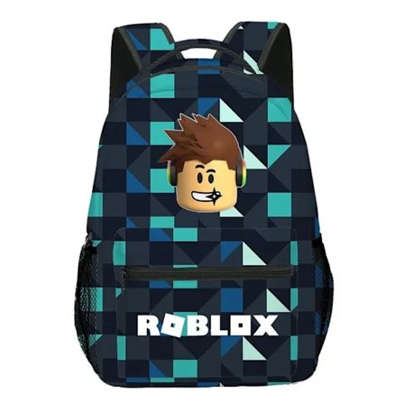 ROBLOX Virtuell Värld Primär Sekundär Skola Skolväska Ryggsäck Mochila Ryggsäck kawaii Tecknad Presenter Skolväska Moch