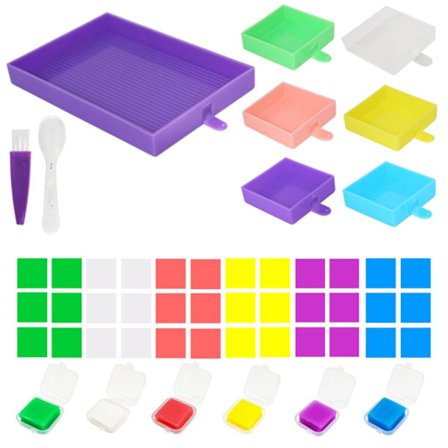 Diamant malerbrettsett boreslam lim leire diamant