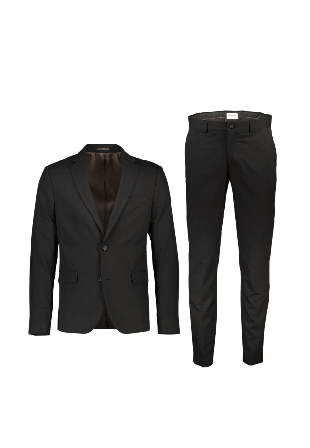 Lindbergh Fine twill stretch Suit Kostymer Herr Svart 54