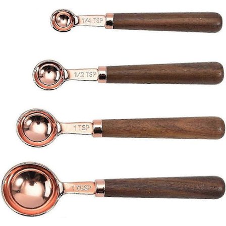 Måleskjeer Rustfritt Stål Sett med 4 - Rose Gold BVV