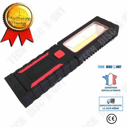 TD Portable Lantern Light 4 LED- COB Multifunktionell ficklampa Torch lantern camping cykellampa Röd