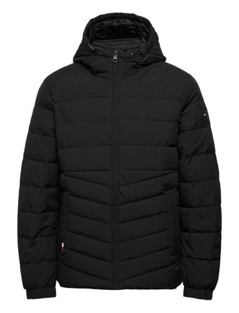 Branded Hooded Jacket Fodrad Jacka Svart Tommy Hilfiger