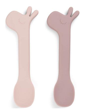 Silic Spoon 2-Pack Lalee Powder Pink D By Deer