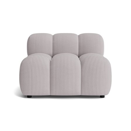Puffy 1 personers modul - Lincoln Lysegrå - 95x95x64 - Sofa