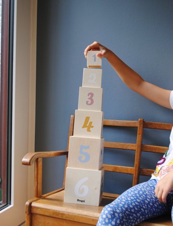 Magni Toys Wooden Stacking Tower" Noah's Ark " - Multi/patterned - ONE SIZE