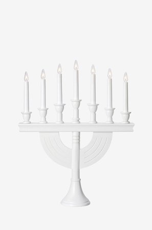Markslöjd - Ljusstake Torpa 7L - Vit - Adventsljusstakar - Från Homeroom