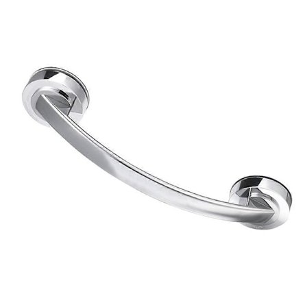 1 stk. vægsugningskop gribestang selvklæbende krog balancehjælpestang badekar bruser træk sikkert fastgjort gribestang støtte sølv