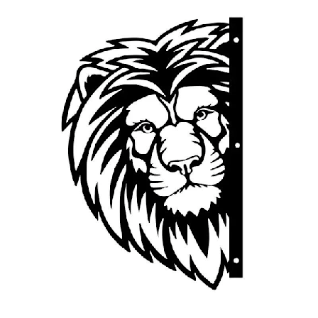 Metal hegn havedekoration udendørs dekoration hjem løve