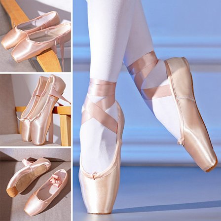 Naisten balettikengät tytöille Kevyet tanssikengät yksivärisessä V