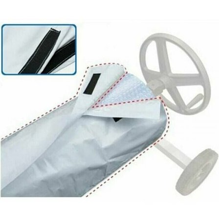 Presenning Poolskydd Rullskydd, Poolrullskydd för uteplats (16ft: 490 x 96cm)