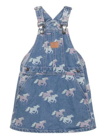 Copenhagen Colors | Organic Denim Spencer Dress W. Unicorn Print | 104