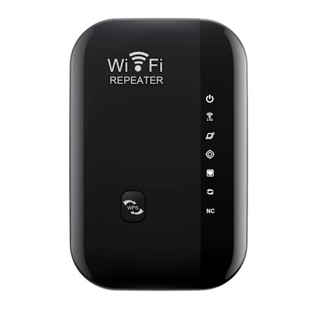 wifi-förlängare, Trådlös wifi-signal förstärkare 300MMbps, Internet booster (svart)
