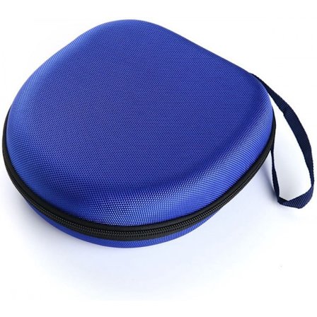 (Blå) Hörlursväska Bärväska för de flesta märken/Bluetooth/HIFI/Trådbundna hörlurar/Spelheadset (Endast väska)