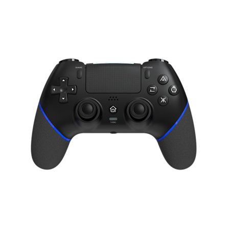 Svart Blå PS4 Trådløs Spillkontroller med Lounge Effect Joystick og Turbo Funksjon Bluetooth Tilbehør for PS4 Slim Pro